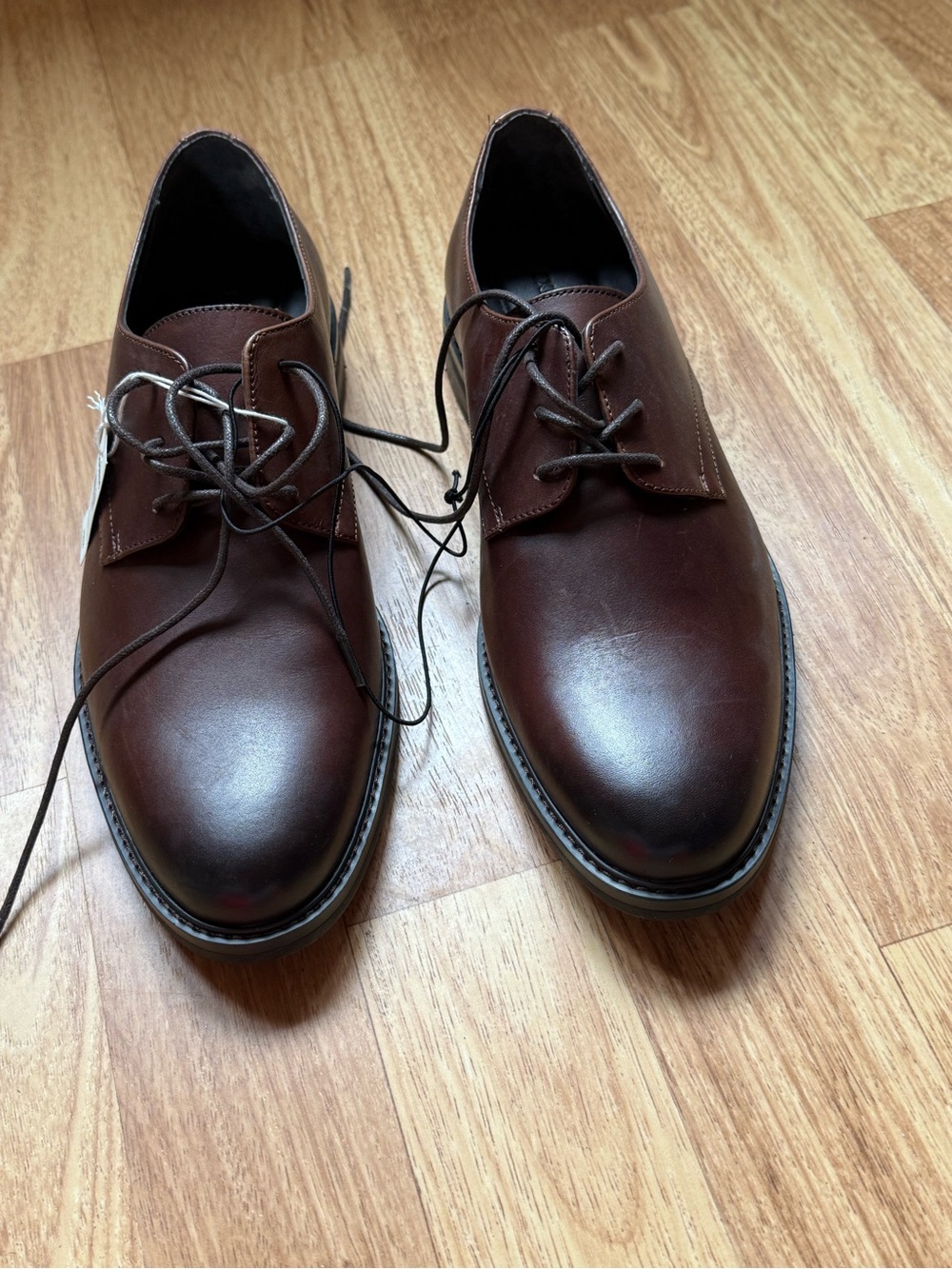 Classic Men's Brown Leather Dress Shoes - Lace-Up